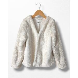 H&M Girls’ Faux Fur Jacket, Size 8-10